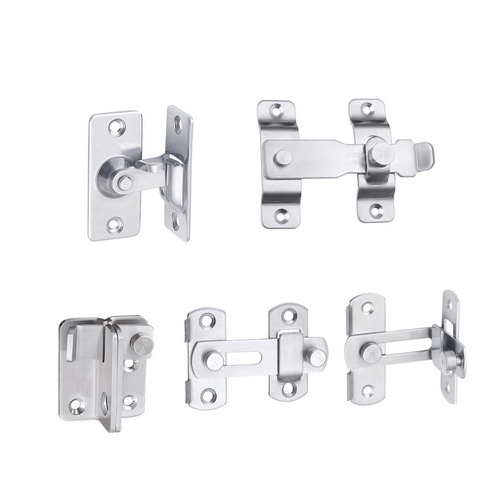 Stainless steel latch door latch door latch buckle anti-theft door lock buckle corner 90 degree latch safety lock buckle thickened direct sales
