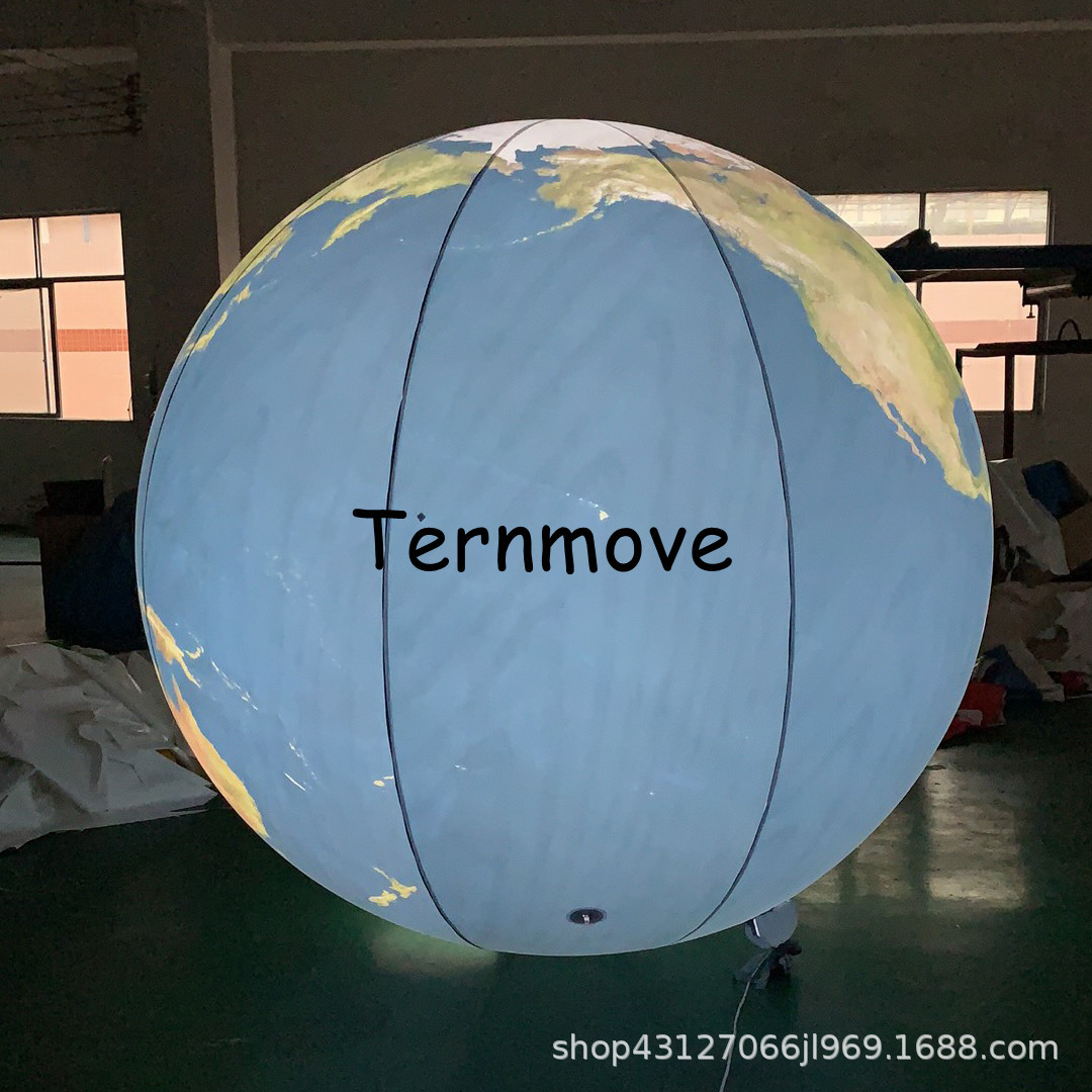 led充气行星地球PVC闭气悬挂发光月球气模九大行星升地球月亮模型