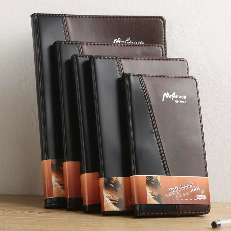 办公商务笔记本皮面记事本a5套装软皮会议记录本高档文具礼品批发