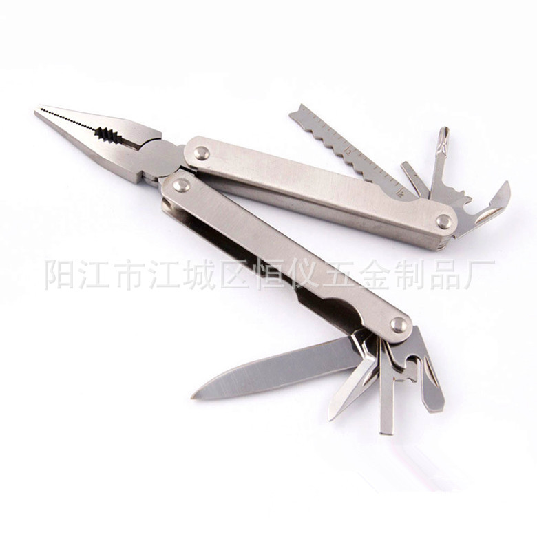 供应不锈钢多功能钳子中号8712砂光折叠钳子户外工具钳多功能钳子