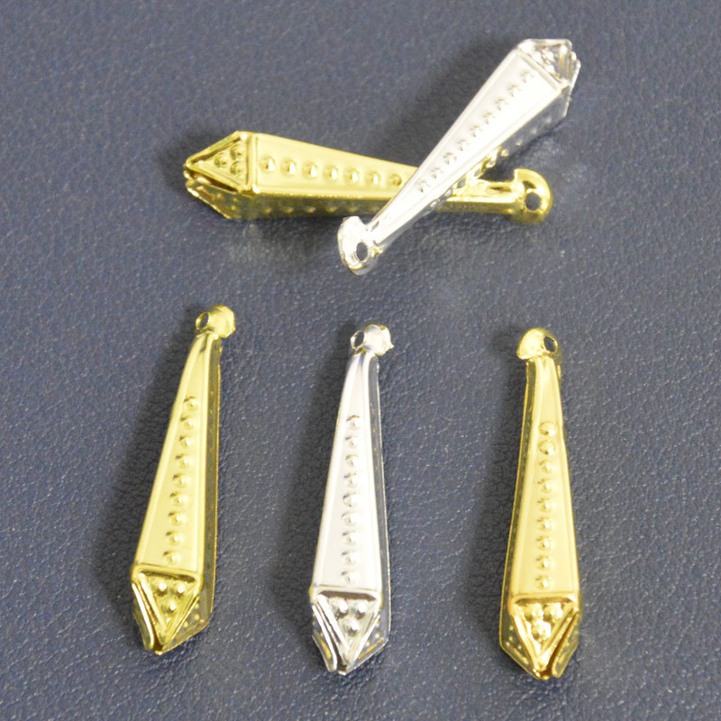 DIY饰品锥形挂坠饰品配件 坠子 30mm 方形铃铛吊坠 饰品流苏吊坠