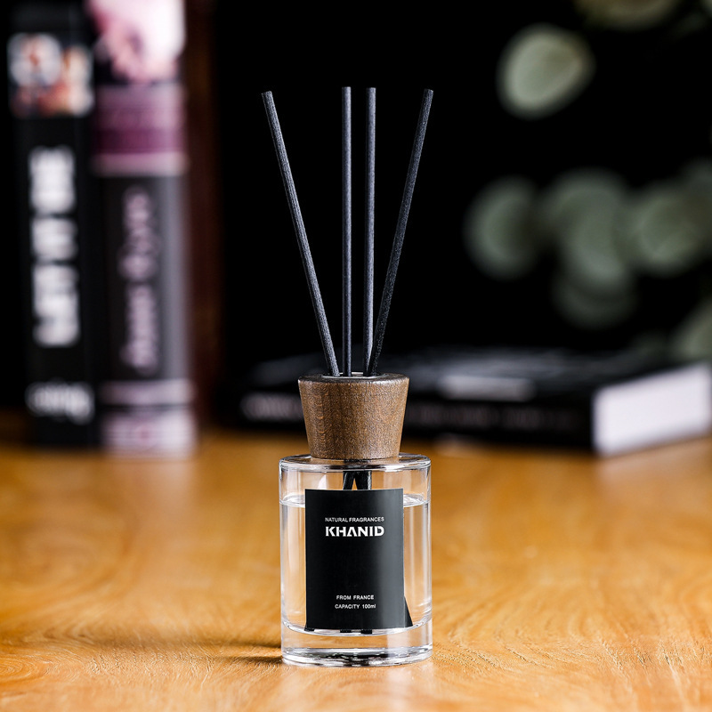 Khanid Indoor Fragrance Reed Diffuser Essential Oil Set Home Fragrance with Wooden Lid 100ml Wild Fig Khanid Indoor Fragrance Reed Diffuser Essential Oil Set Home Fragrance with Wooden Lid 100ml Wild Fig