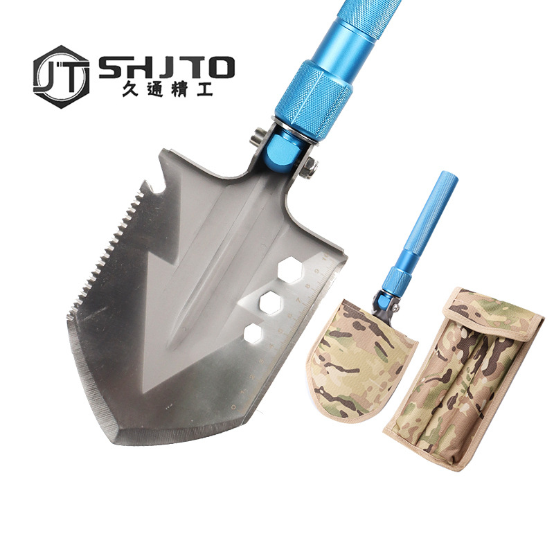 Fábrica al aire libre suministros trabajador pala multifuncional soldado pala plegable trabajador pala herramienta de camping