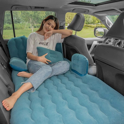 Vehicle-mounted inflatable bed – SUVs, with head protection, travel mattress