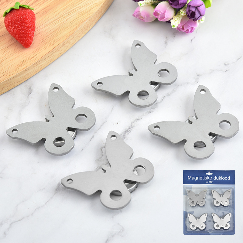 厂家供应 不锈钢台布坠蝴蝶形状 野餐桌布坠装饰 家用餐布坠 批发