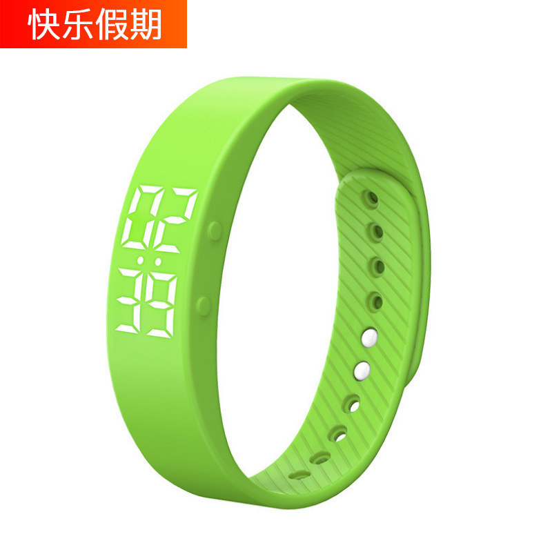 T5S Sports Bracelet Smart Bracelet Upgraded Edition with Vibration Alarm Clock for Male and Female Students Running Step Meter Bracelet