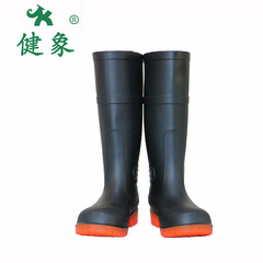 Zinshu brand labor protection rain boots high top thickened steel head anti-crushing oil-proof acid and alkali resistant rain boots factory direct supply 