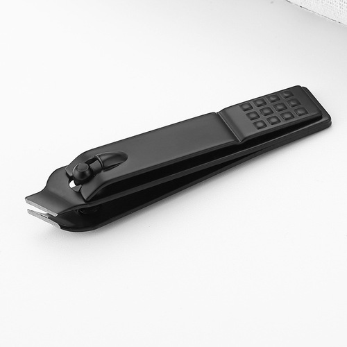 High carbon steel blackened secondary opening nail clippers, black dot large nail clippers, oblique mouth nail clippers