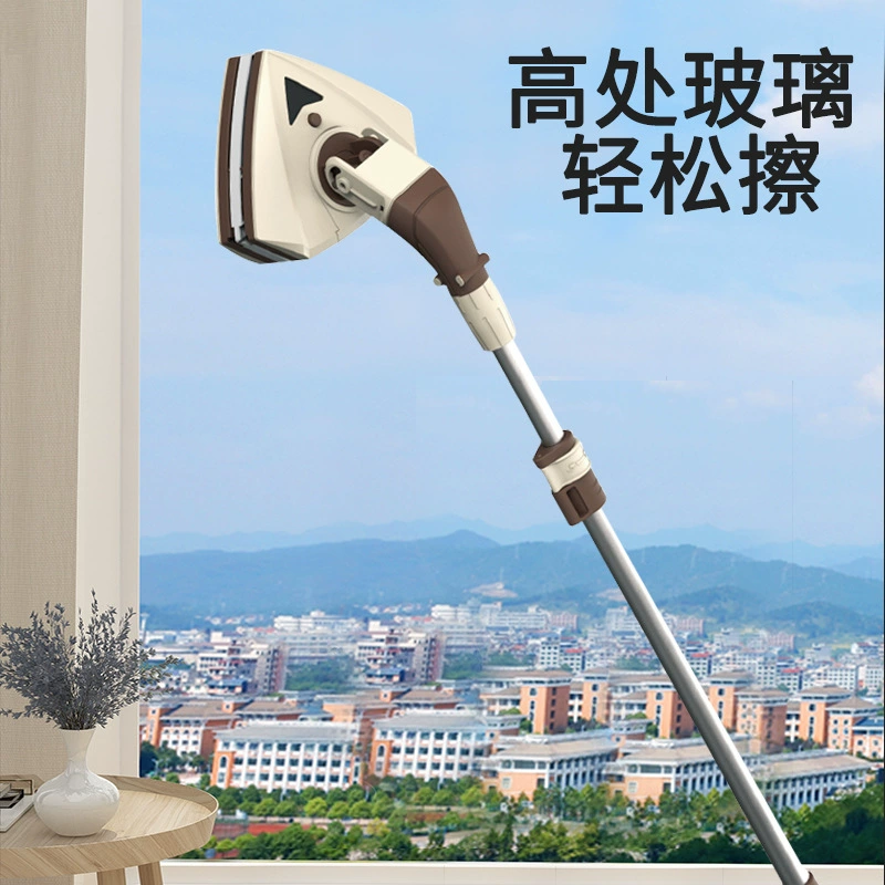 Протирка стекол Бытовая двухсторонняя высотная двухслойная оконная щетка для чистки окон Сильный магнитный инструмент для чистки окон щетка для чистки оптом