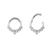 Zirconium stainless steel, nose piercing, earrings, European style, wholesale