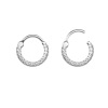 Zirconium stainless steel, nose piercing, earrings, European style, wholesale