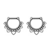 Zirconium stainless steel, nose piercing, earrings, European style, wholesale