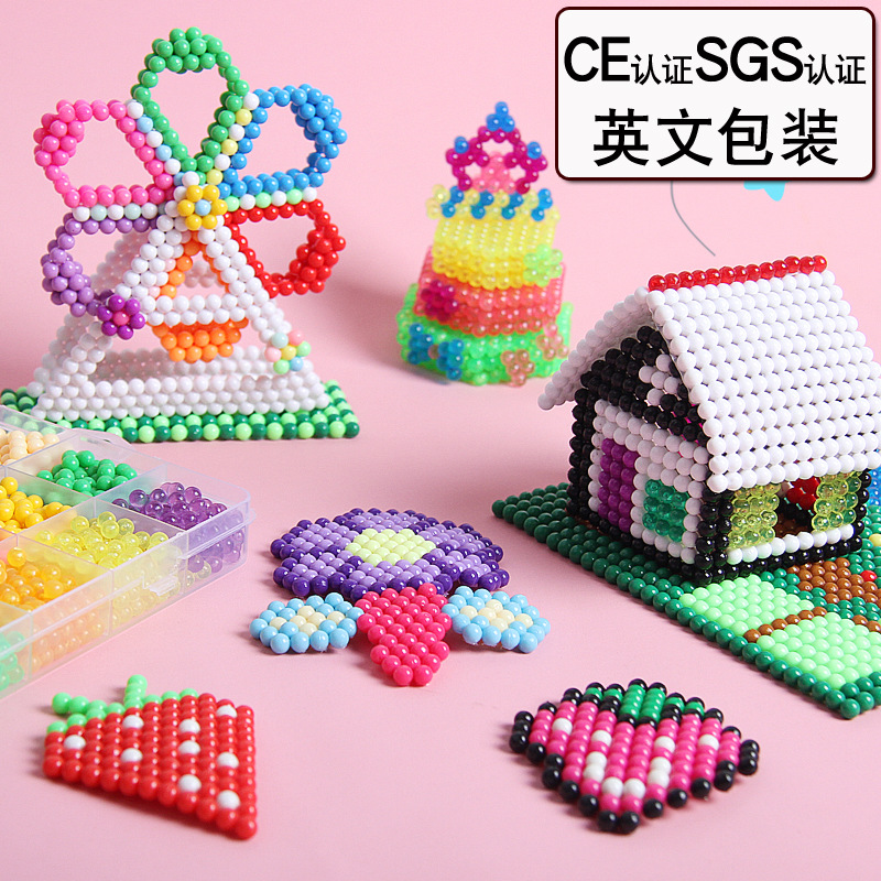 La niebla del agua perlas mágicas agua perlas pegajosas perlas solubles en agua hecho a mano DIY juguetes educativos para niños perlas mágicas agua niebla perlas rompecabezas