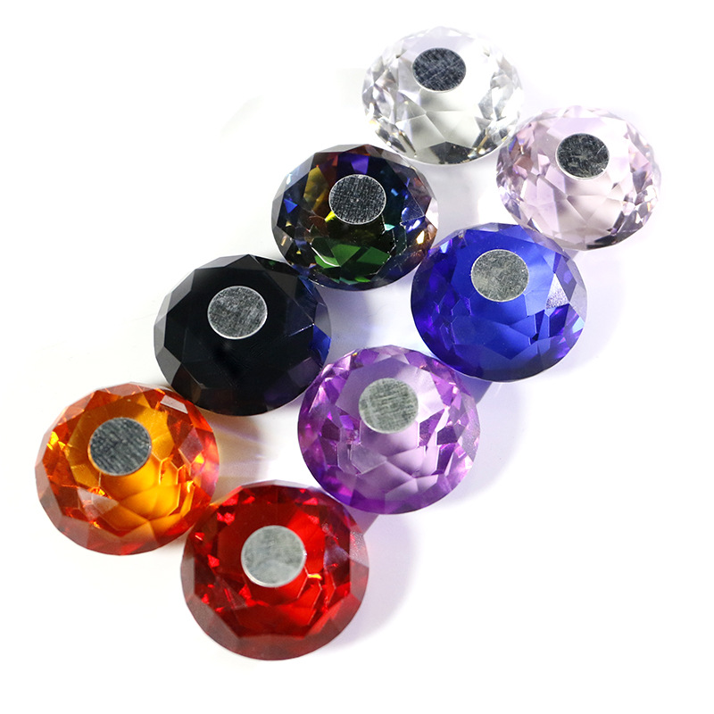 Princesa uñas de cristal titular de la base de cristal 5 traje de uñas titular de uñas soporte de exhibición de uñas de cristal asiento de práctica