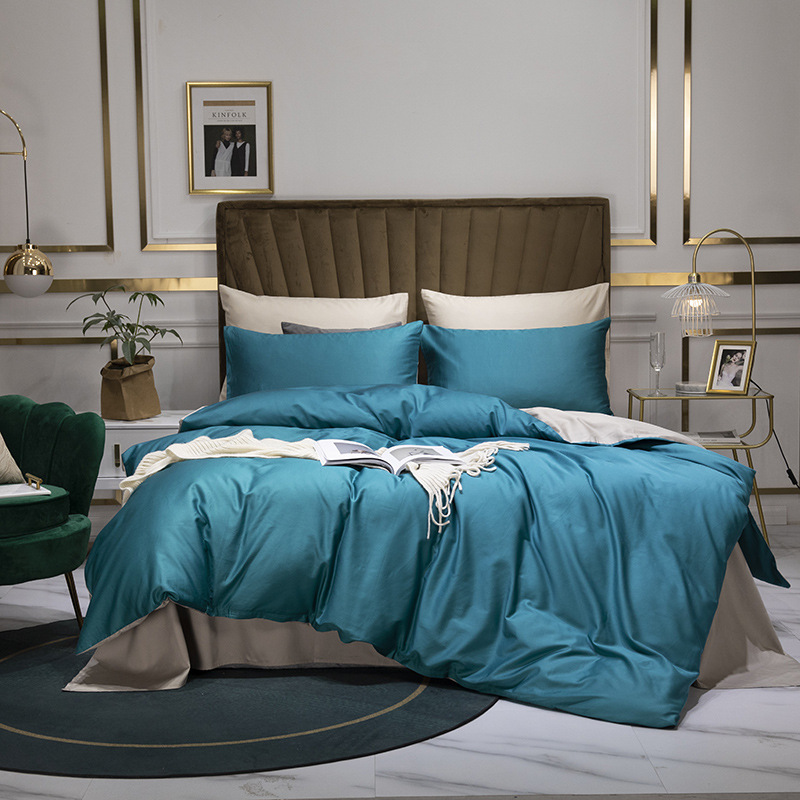 Duvet Cover Set Four-piece Bedding Luxury Soft Cotton Bed Linen_voghion.com