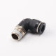PL L-type right-angle joint external thread quick-insertion joint pneumatic component air pipe quick-insertion quick-insertion joint bent through
