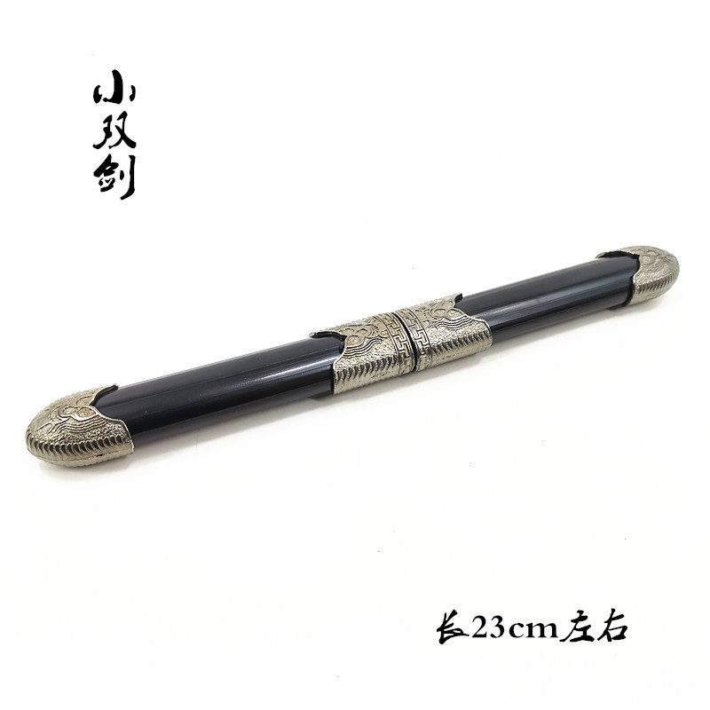 Factory Direct Sales Small Double Sword Metal Craft Sword Iron Sword Sword Town House Sword Unedged Wholesale