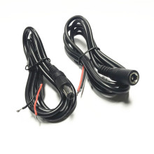 0.5平方5A安防圆口12V监控DC5.5 2.1mm公母插单头镀锡全铜电源线