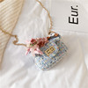 Children's bag for princess, cartoon one-shoulder bag, card holder, rabbit, children's wallet, shoulder bag, Korean style, flowered