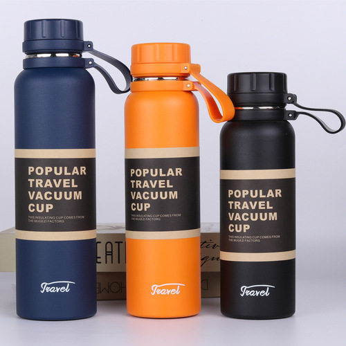 Outdoor Sports Water Bottle Large Capacity Travel Car Carrier Insulated Cup Stainless Steel Insulated EK Outdoor Sports Bottle 