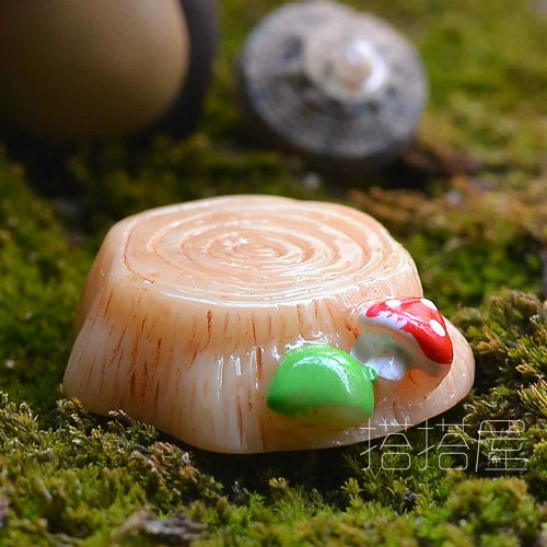 [Куча деревьев] Мосовое микро-ландшафтное украшение сочные бонсай пейзаж мини-проволочное дерево имитация трехмерного растения