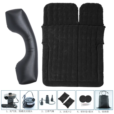 Car, Two-In-One Inflatable Bed, Vehicle-mounted inflatable bed - dual-purpose-black