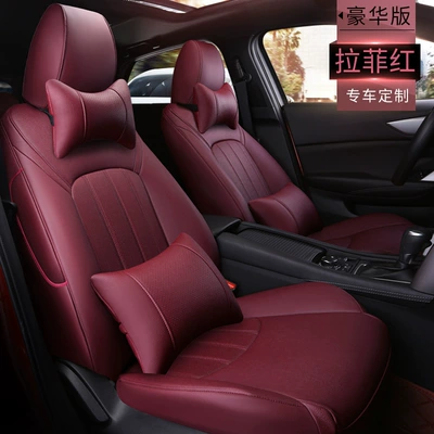 Five Seat Car Cushion Wear-resistant – Modelə uyğun (Original) oturacaq örtükləri - deluxe-edition-raffe-red-custom