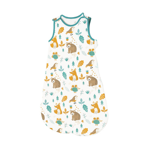 Bazitu cross-border quilted pure cotton swaddle vest children's baby anti-kicking quilt type A autumn and winter baby sleeping bag