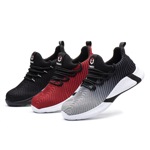 Sturdy summer breathable labor protection shoes, steel toe caps, anti-smash, anti-puncture injury, low-cut safety protective work shoes, men's shoes