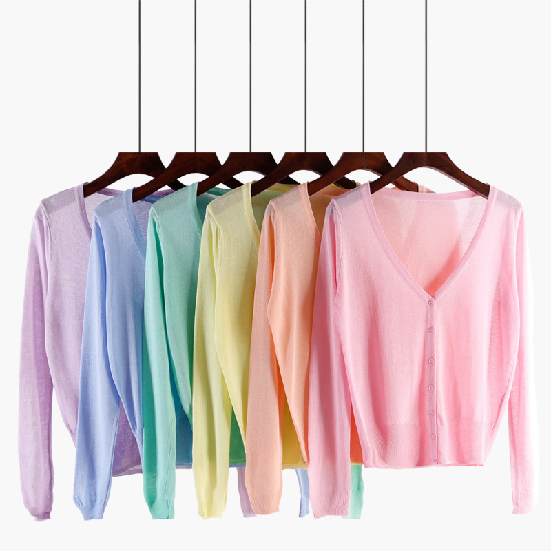Summer knitted sun protection clothing