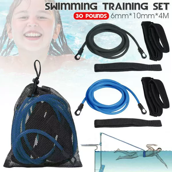 Swimming Resistance Strength Training Equipment Elastic Rope Swimming Training Belt Set Swimming Equipment