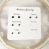 E-001-1 Чёрный, каплевидное покрытие, 4 пары