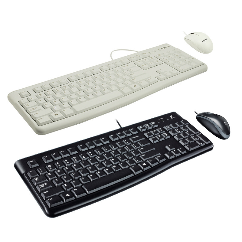 Suitable for Logitech Mk120 Wired Keyboard and Mouse Set, Gaming, Home Office, Desktop Optical Keyboard and Mouse Set