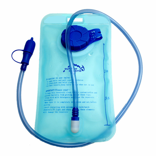 Cross-border outdoor water bag EVA drinking water bag 1L-2L portable water bag soft water bottle running sports water bottle water bag wholesale