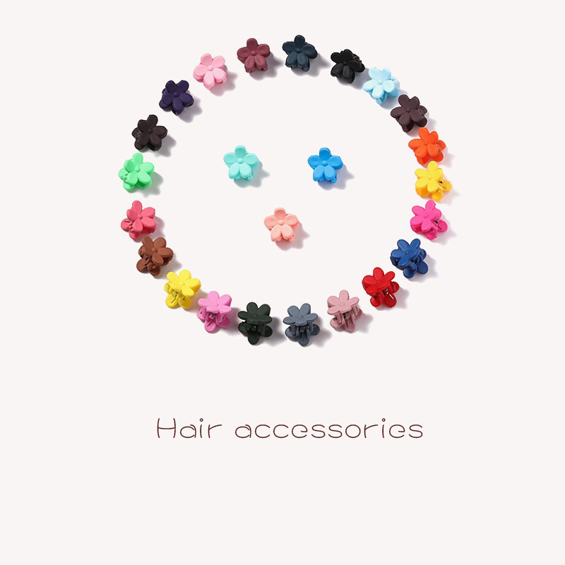 Candy Color Small Clip Headwear Internet Red Hair Clip Edge Clip Color Clip Small Flower Grab Clip Hairpin South Korea Hyun-a Kim