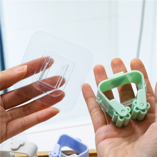 Thick, punch-free, adjustable, powerful, traceless mop clip hanger with broom hook, kitchen and bathroom storage and organization wholesale