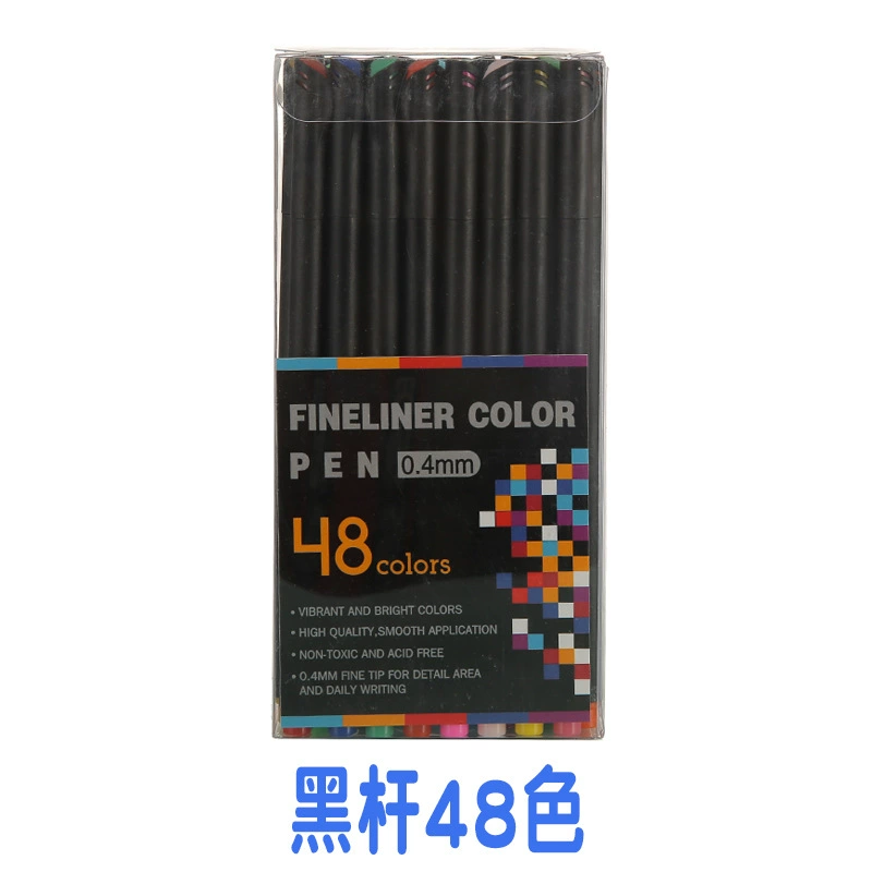 Набор цветных фломастеров Fineliner, наконечник 0.4 мм, многокрасочные, до 100 цветов