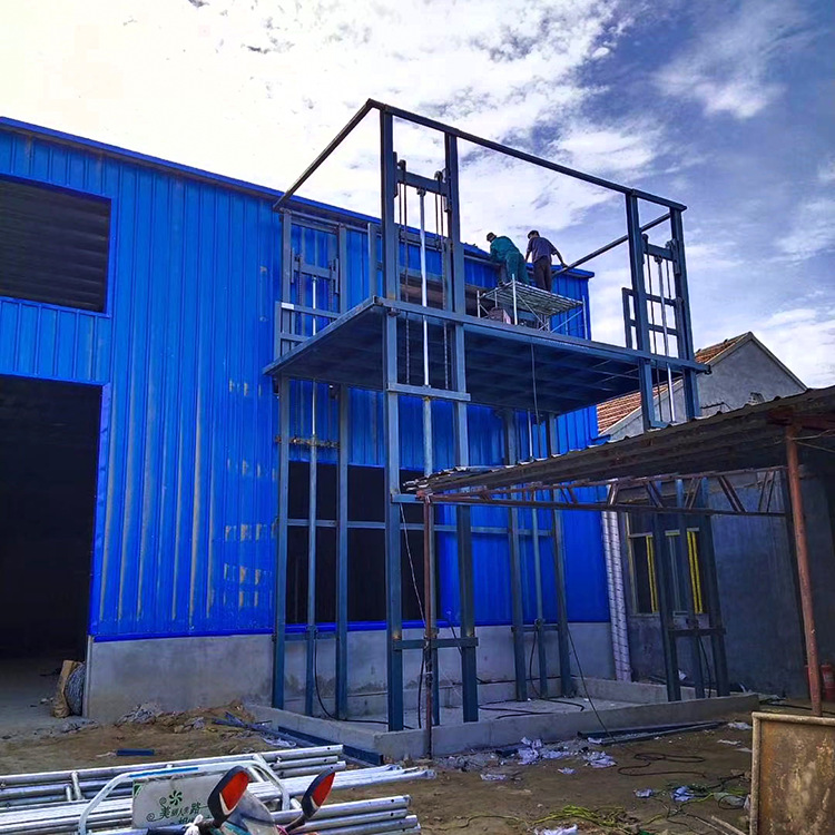 小型升降平台 电动液压式升降机 导轨式货梯 载人电梯液压提升机