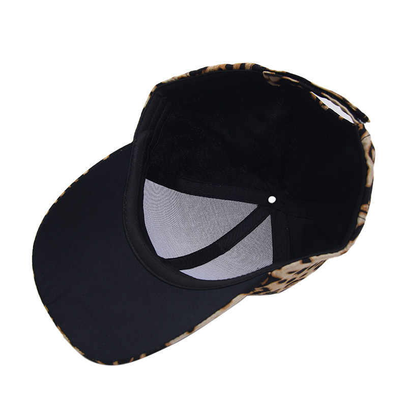 Comercio exterior transfronterizo nueva gorra de béisbol con estampado de leopardo femenina personalidad versátil europea y americana protección solar al aire libre sombrilla gorra enarbolada moda al por mayor image 4