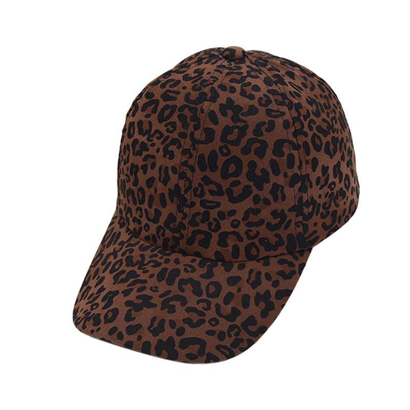 Comercio exterior transfronterizo nueva gorra de béisbol con estampado de leopardo femenina personalidad versátil europea y americana protección solar al aire libre sombrilla gorra enarbolada moda al por mayor image 8