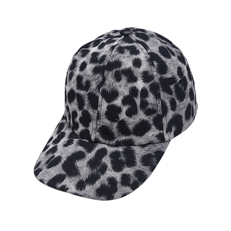 Comercio exterior transfronterizo nueva gorra de béisbol con estampado de leopardo femenina personalidad versátil europea y americana protección solar al aire libre sombrilla gorra enarbolada moda al por mayor image 11