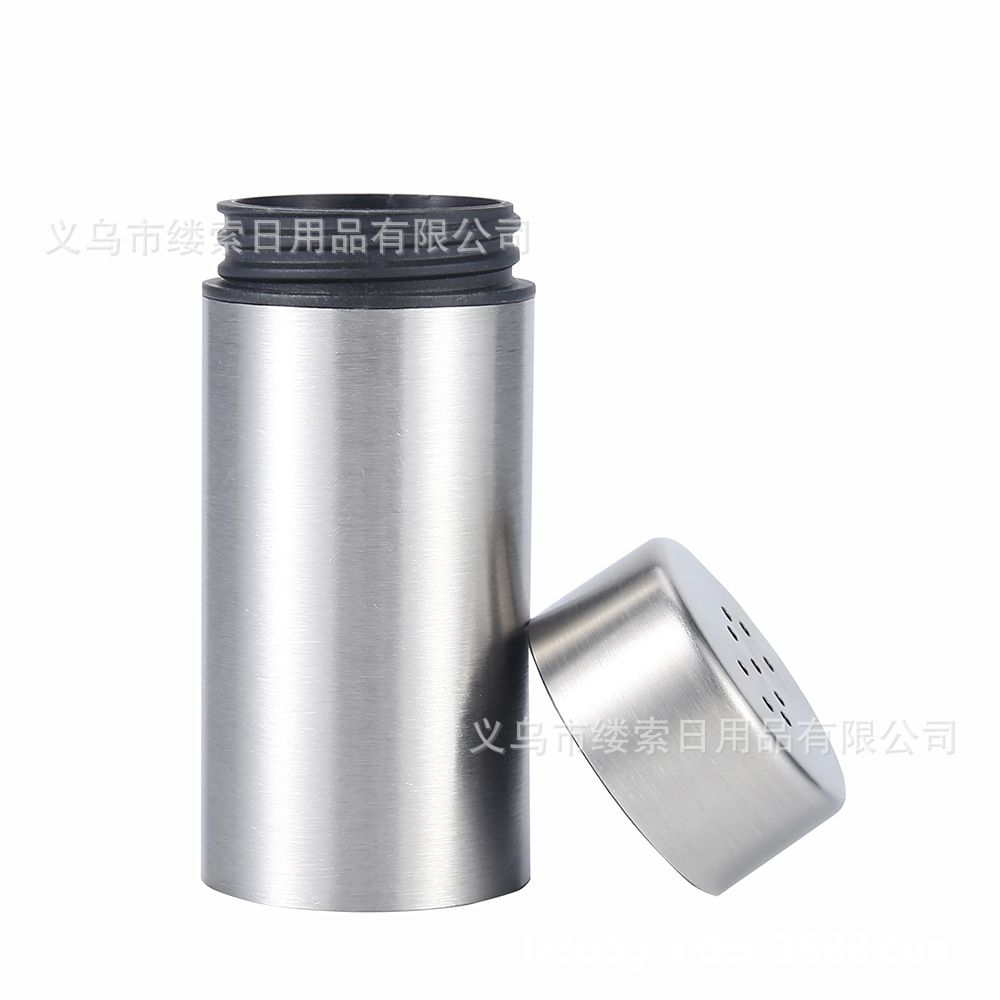 Conjunto de 2 mini tarros de condimentos, estilo nórdico sencillo, para sal y pimienta, útiles en cocina y barbacoas.