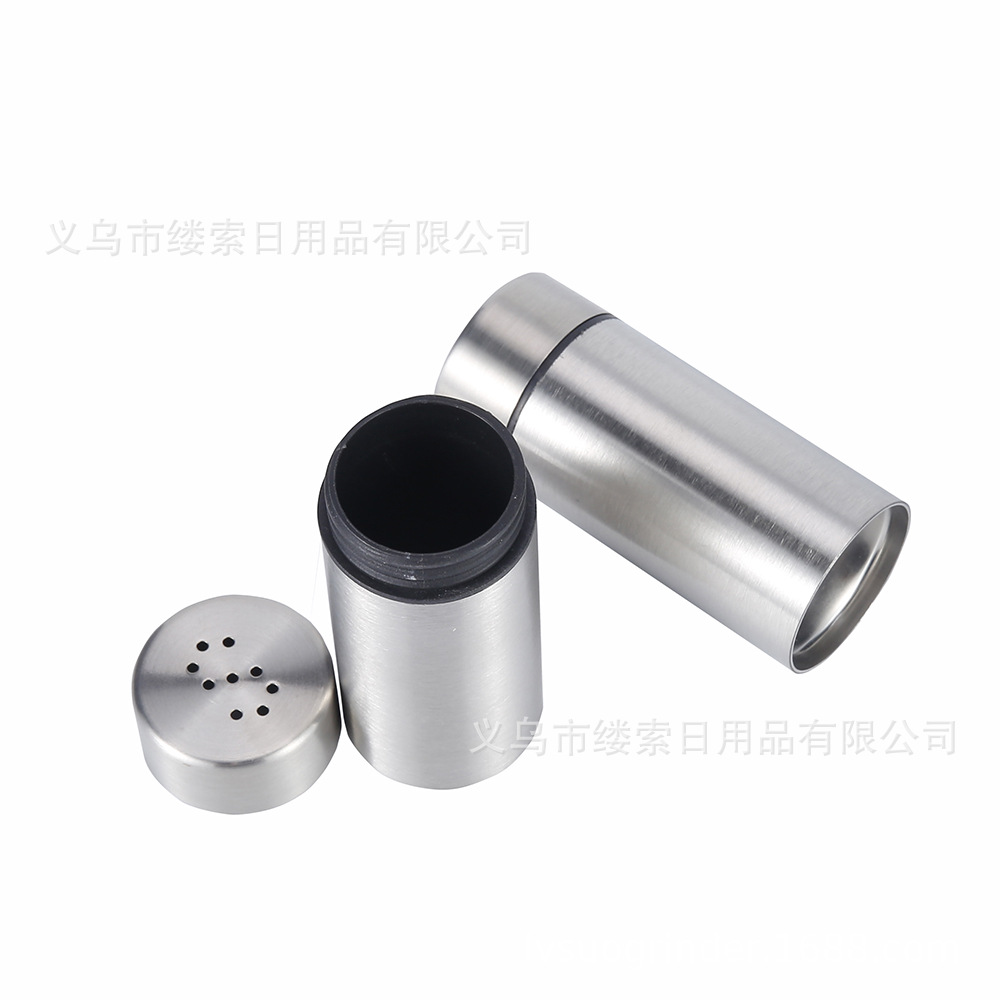 Conjunto de 2 mini tarros de condimentos, estilo nórdico sencillo, para sal y pimienta, útiles en cocina y barbacoas.