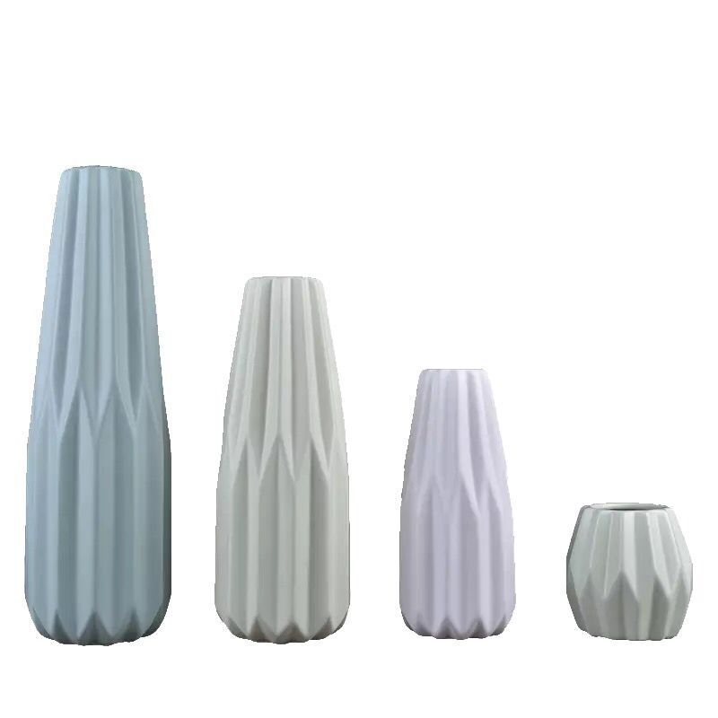 Geométrico Origami colorido florero de cerámica creativa salón flor Nordic ins decoración del hogar al por mayor