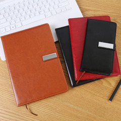 Business notebook office memo pad PU leather strap magnetic closure small notebook meeting minutes notebook wholesale