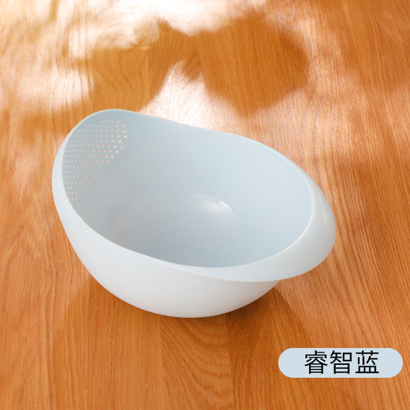 定制韩版创意家居淘米篮炫彩加厚厨房淘米器塑料沥水洗菜盆洗米筛