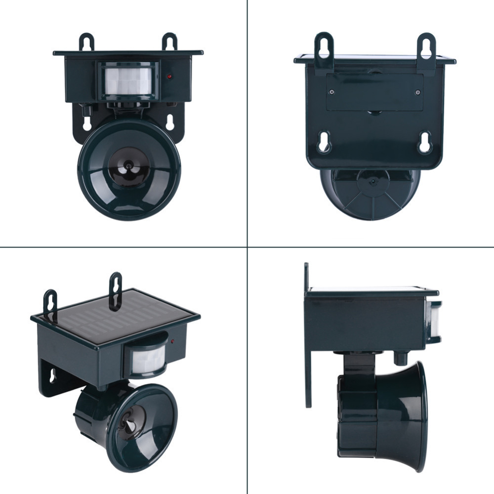 Solar ultrasónico ratón repelente gato repelente perro repelente animal pájaro repelente al aire libre impermeable pájaro repelente