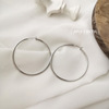 South Korean goods, minimalistic earrings, capacious accessory, simple and elegant design