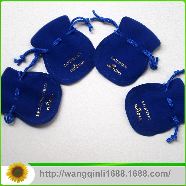 供应不织布毛毡布袋葫芦袋珠宝首饰袋可烫金烫银丝印烫画彩色logo