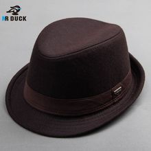 商场品质 男士帽子秋冬羊毛爵士帽欧美中老年礼帽亚马逊有3个尺码